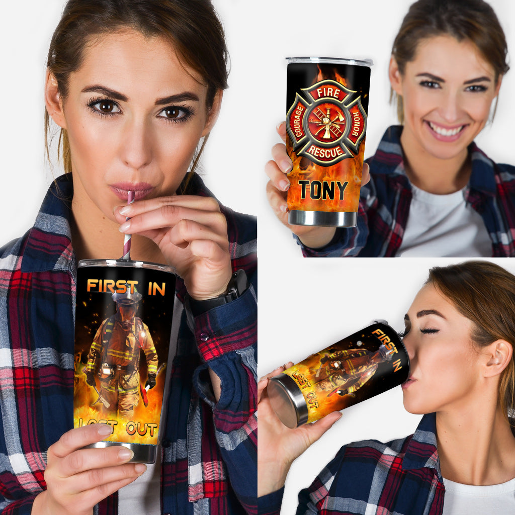 „Wer zuerst kommt, mahlt zuletzt“ – personalisierter Feuerwehr-Trinkbecher