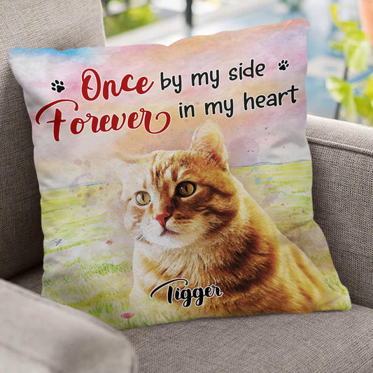 Für immer in meinem Herzen – personalisiertes Hunde-Dekokissen
