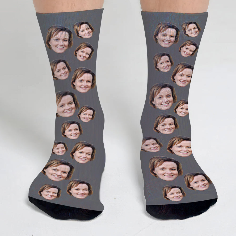 Custom Face - Personalized Step Mom Socks