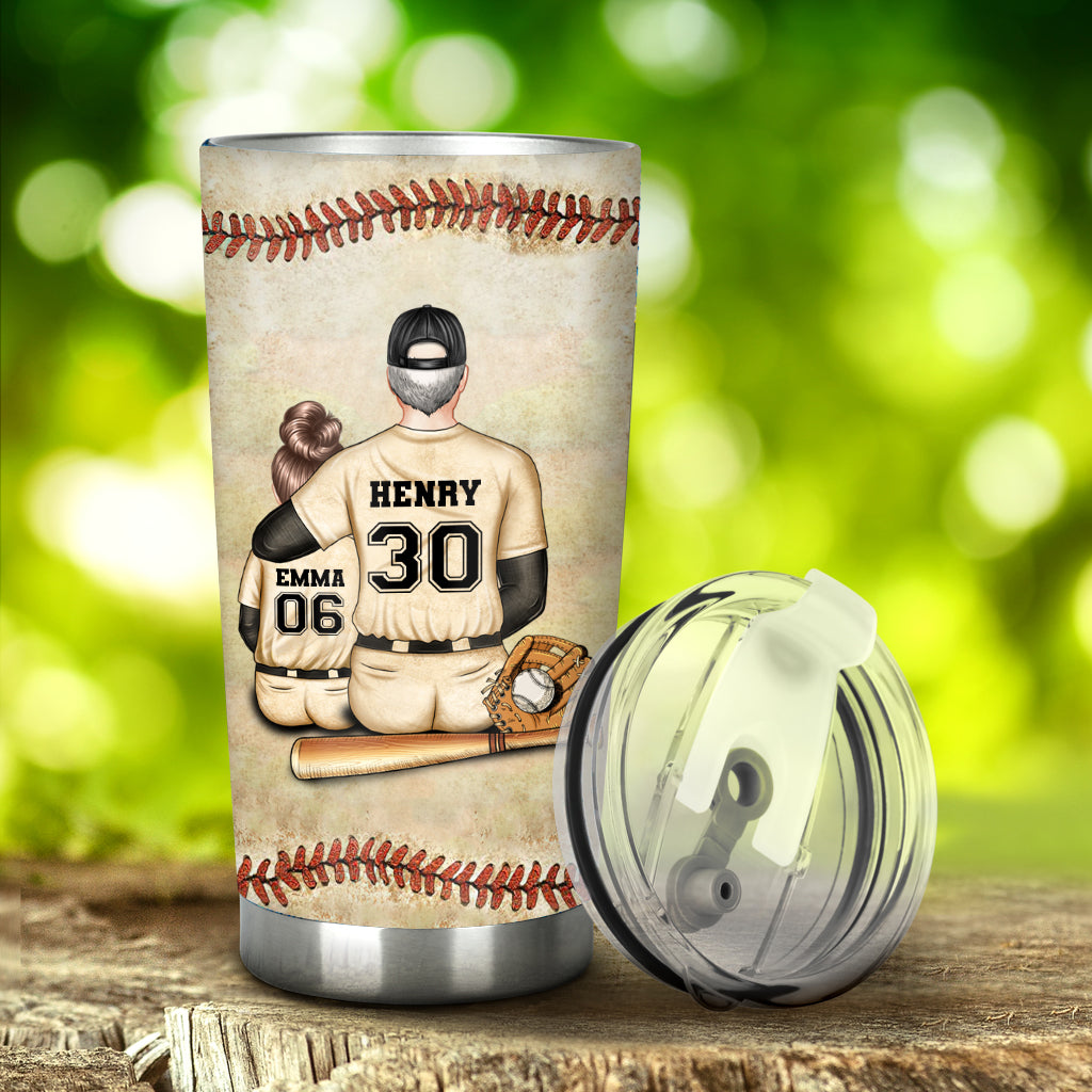 Ich möchte, dass du tief in deinem Herzen daran glaubst – Baseballgeschenk für Sohn, Tochter, Enkelin, Enkel – personalisierter Becher