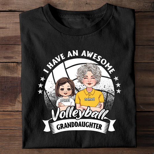 Tolle Volleyball-Enkelin – personalisiertes Volleyball-T-Shirt und Hoodie