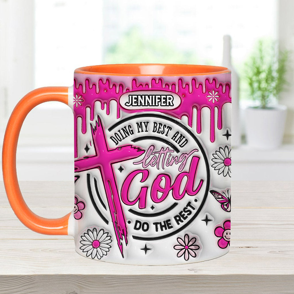 Ich gebe mein Bestes – Personalisierte Tasse mit christlichem Akzent