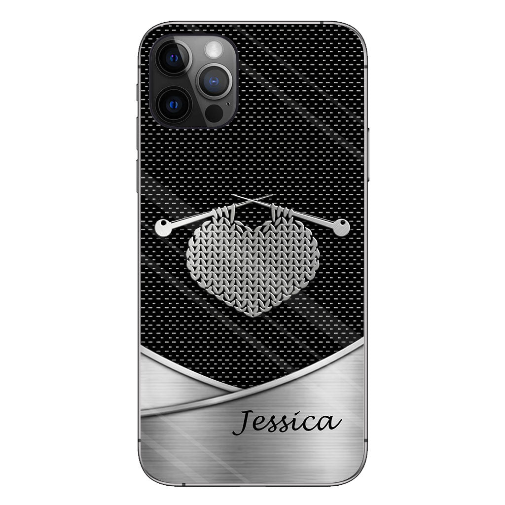 Love Knitting - Personalized Knitting Phone Case