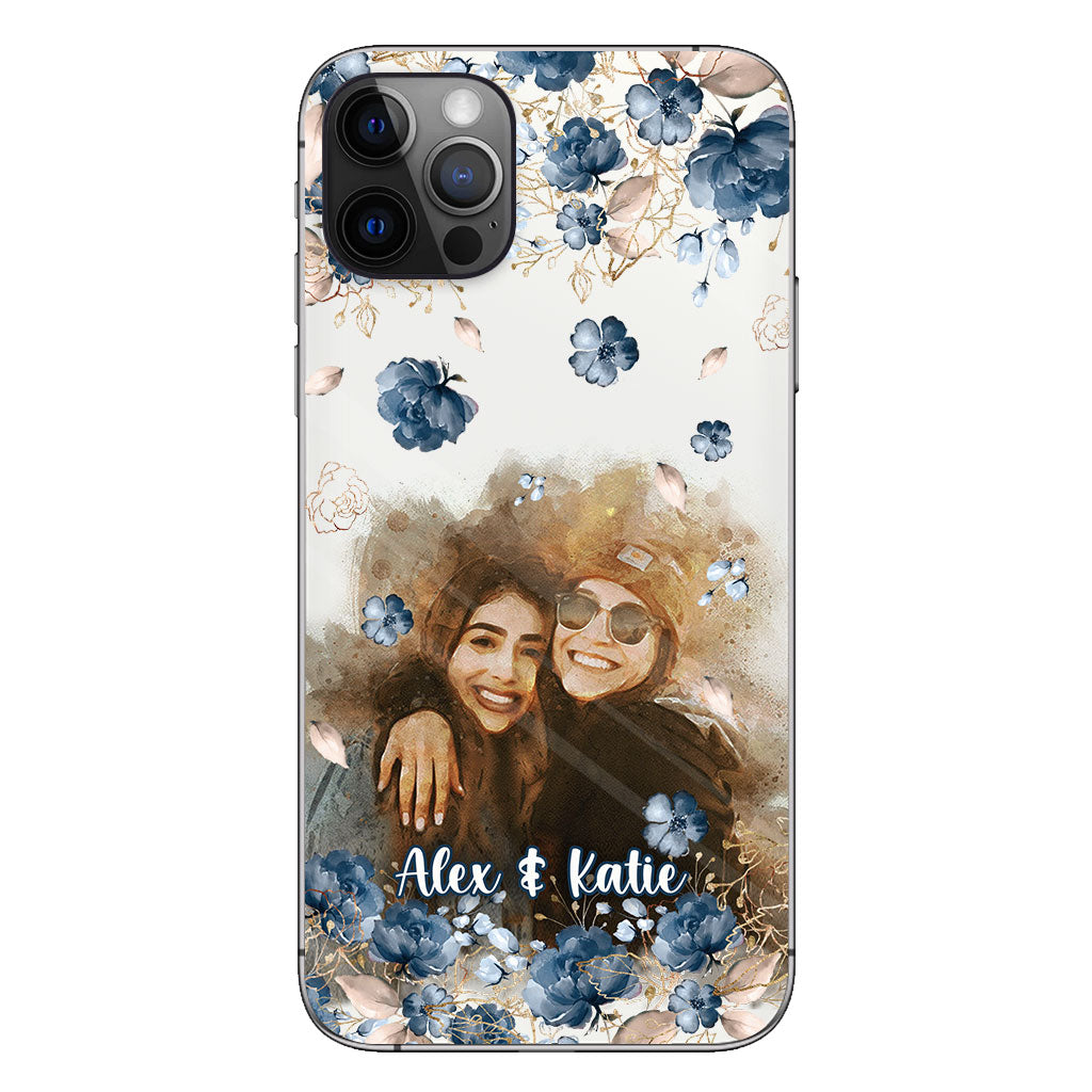 Bestie Matching Phone Case - Personalized Bestie Clear Phone Case