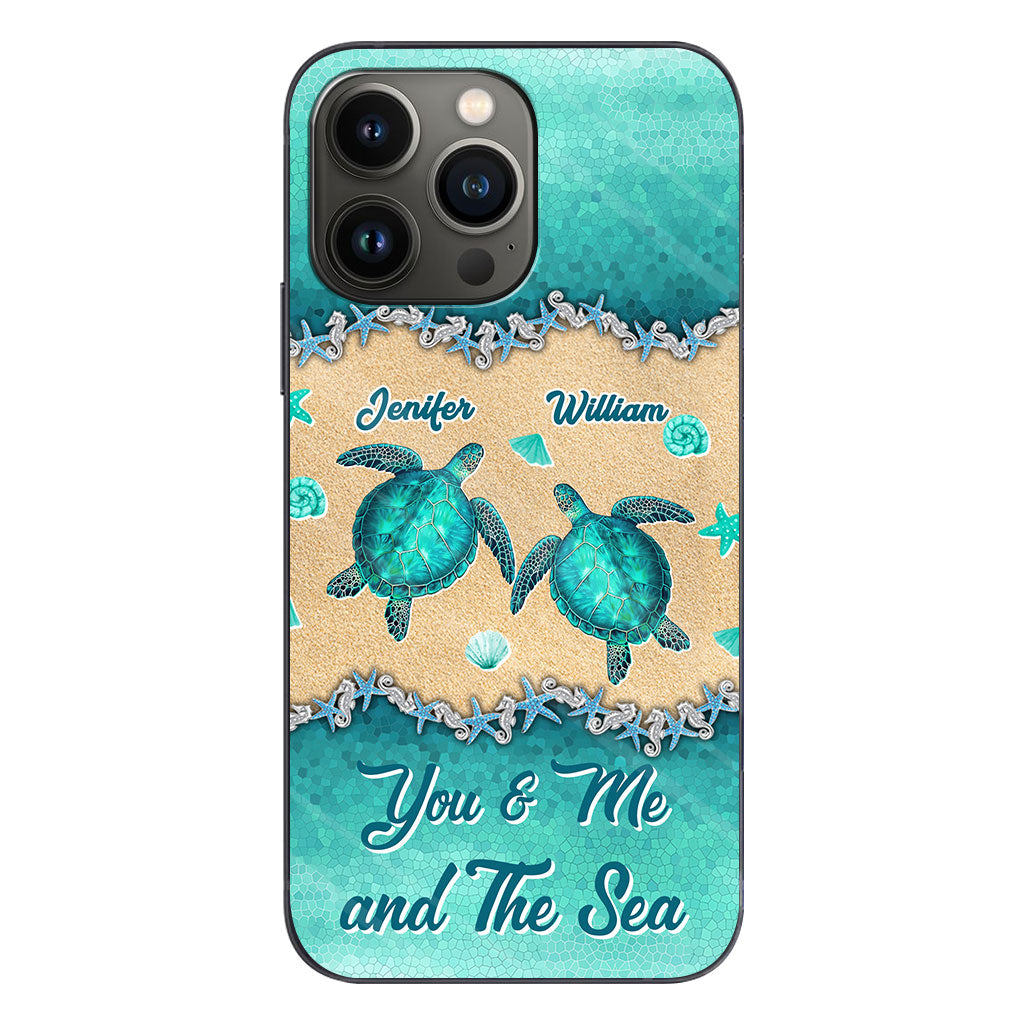 Salty Lil' Beach - Personalized Turtle Phone Case