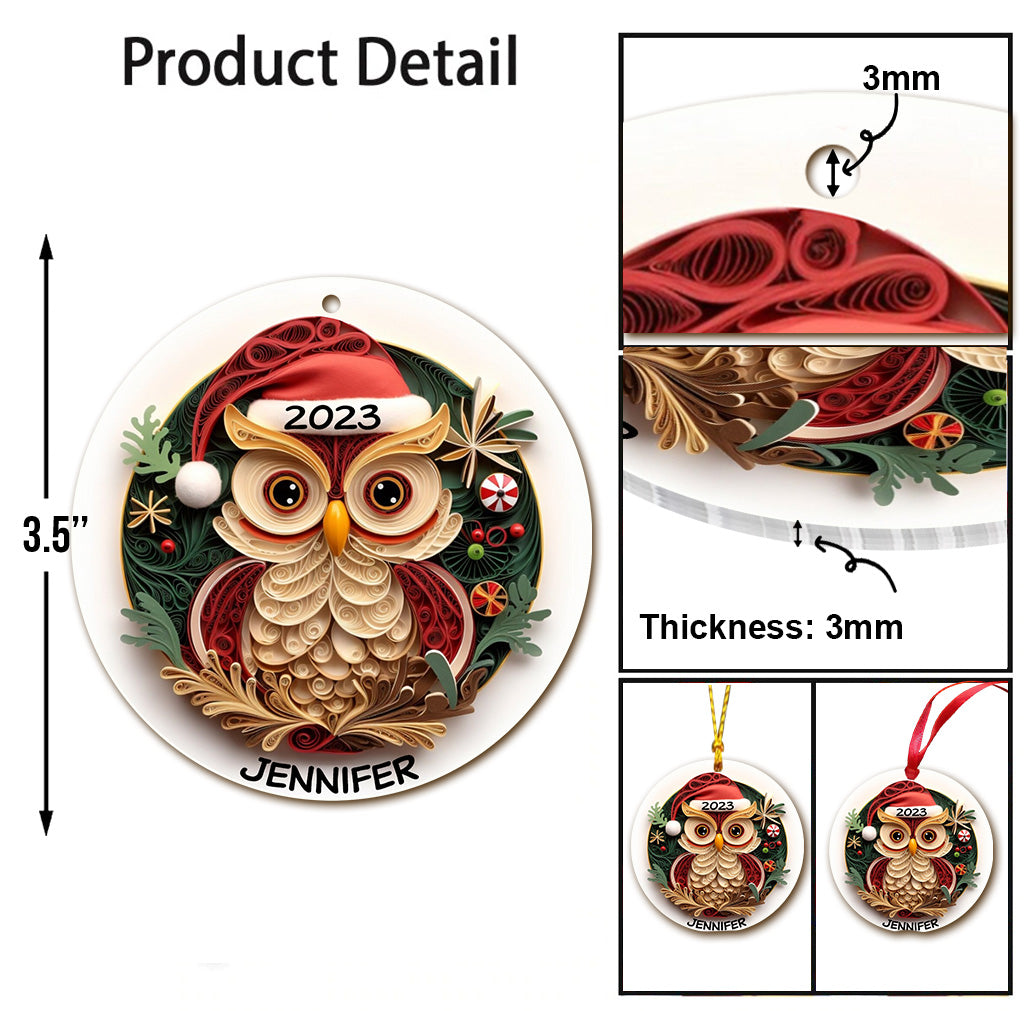 Wunderschöne Eule – personalisierter Eulenanhänger