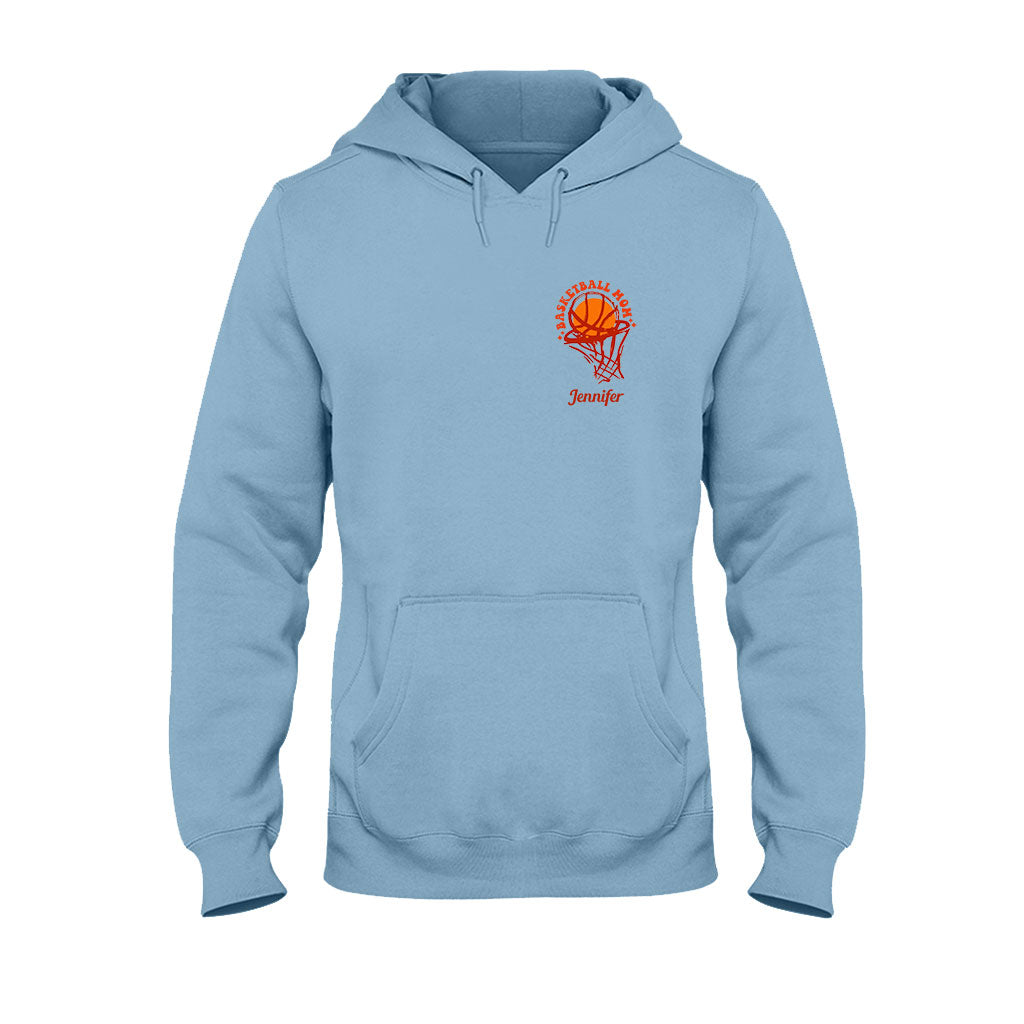 Basketball-Mama – Personalisiertes Basketball-T-Shirt und Hoodie