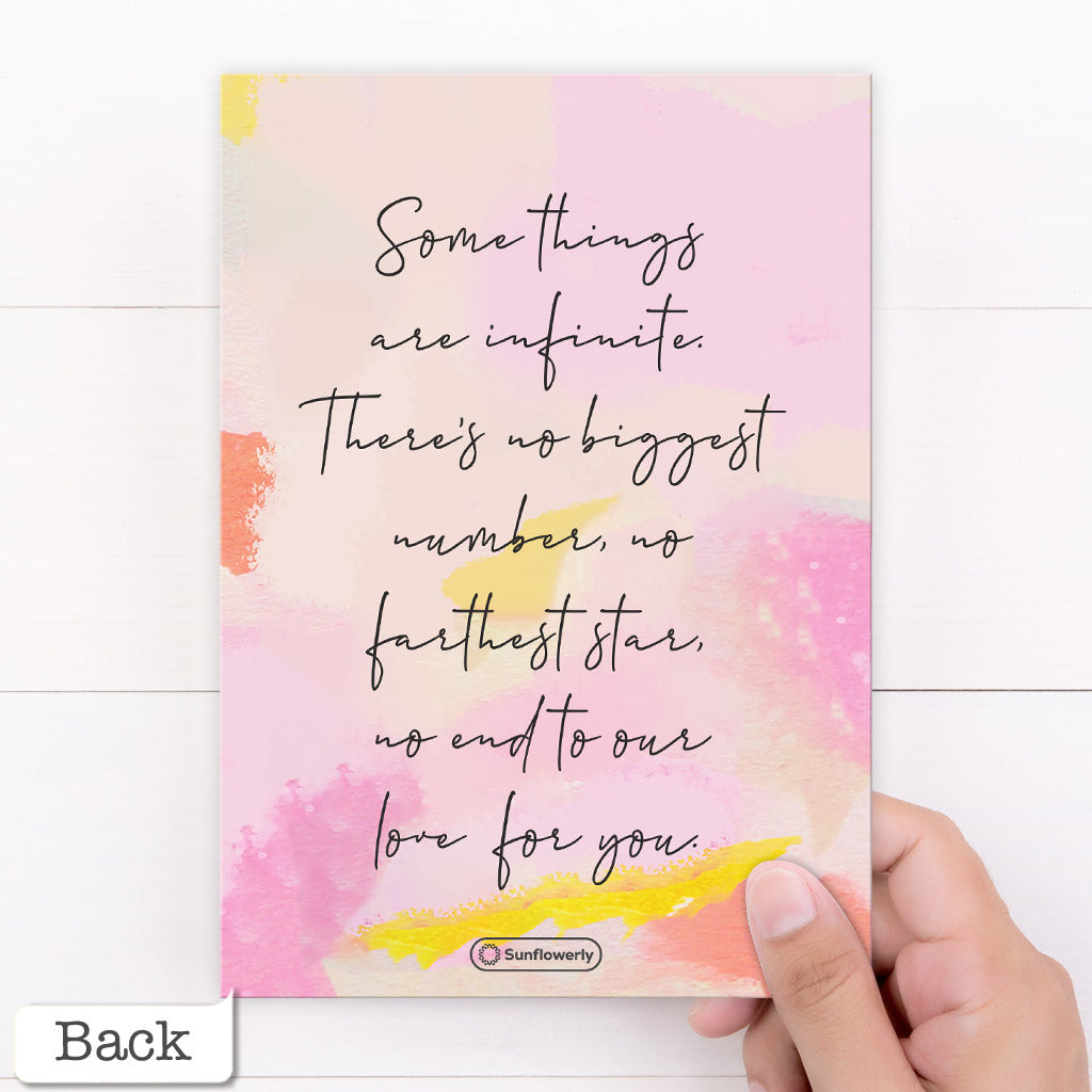 Ich liebe dich, deine Tochter – personalisierte Grußkarte