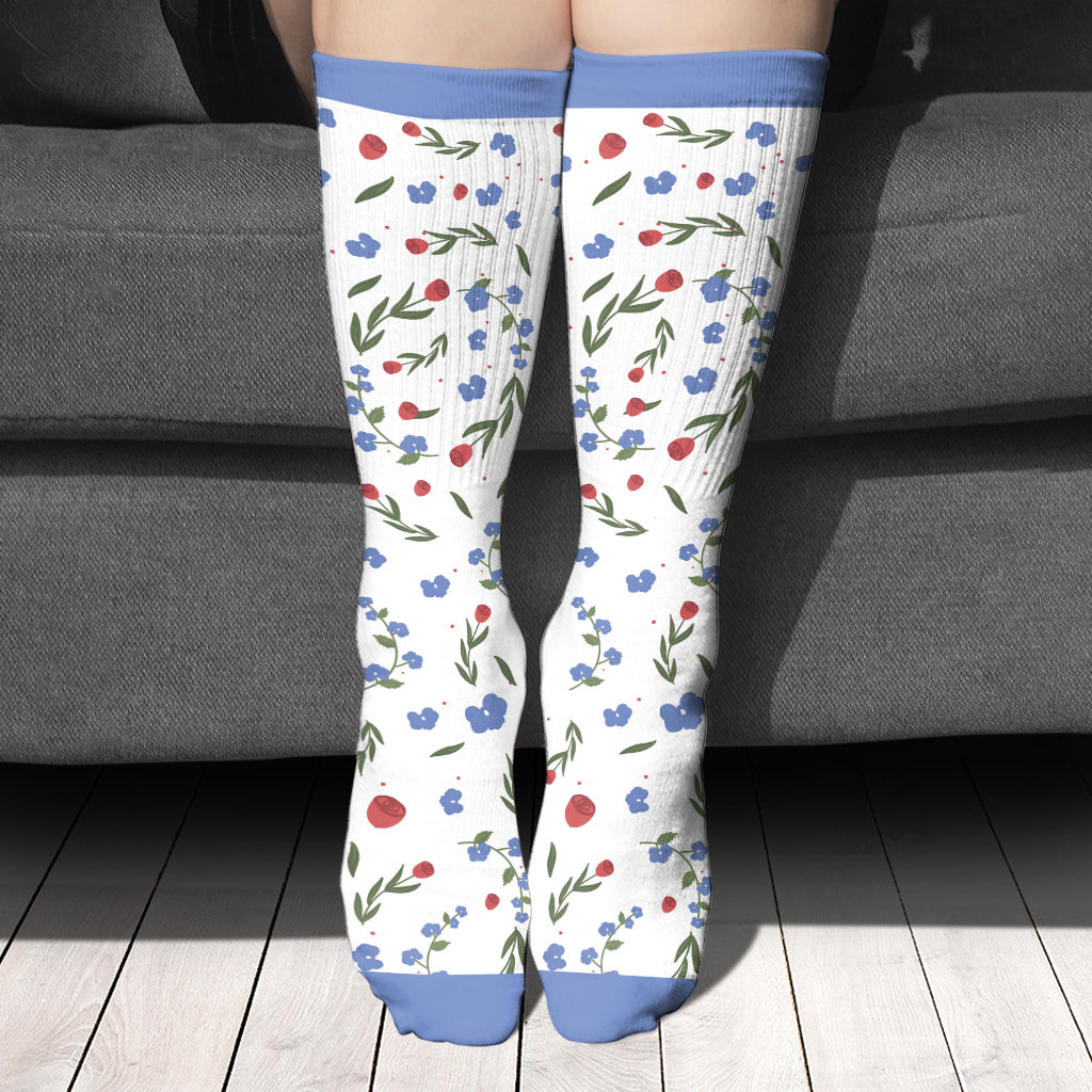 Rosen sind rot – personalisierte Socken für Paare