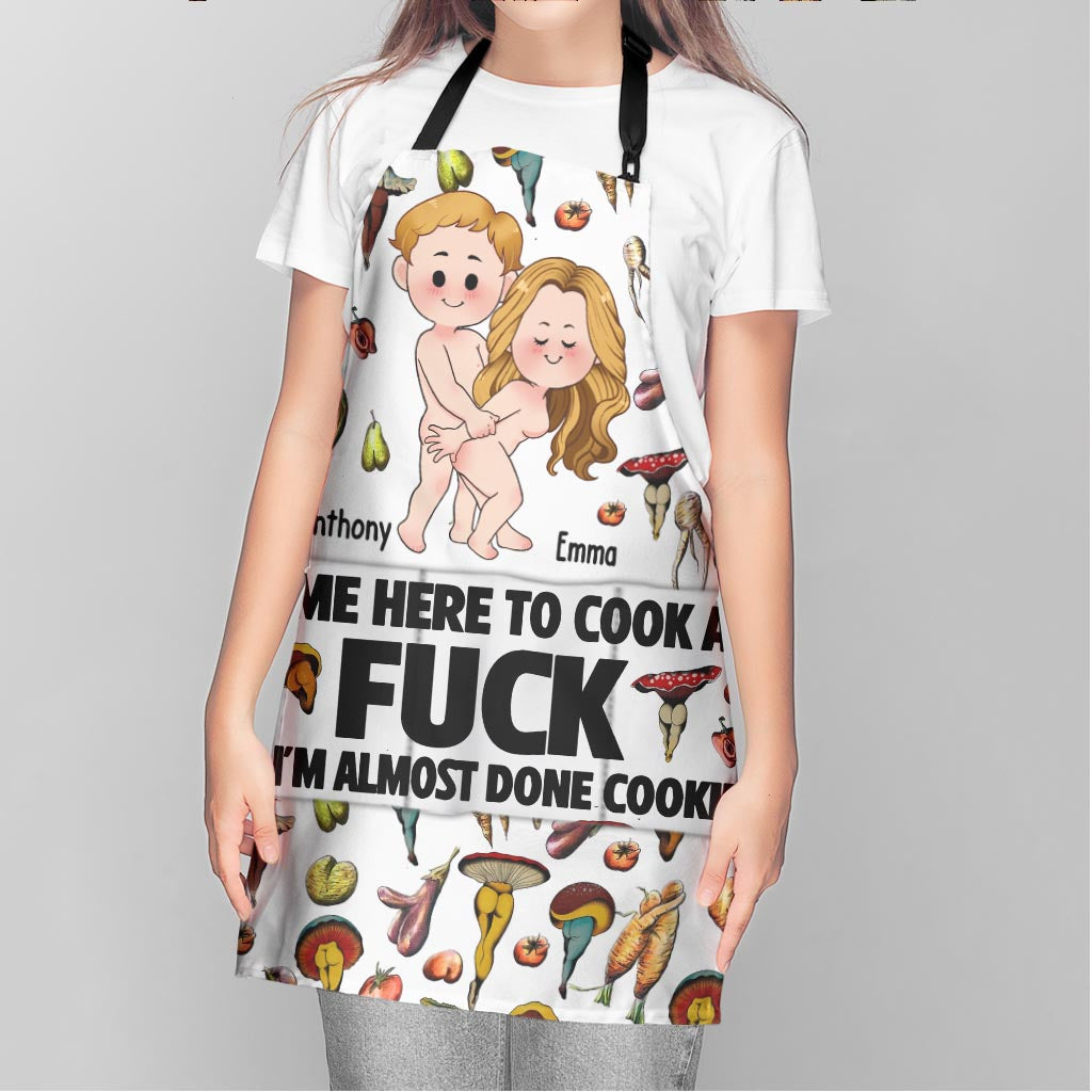 Ich bin hier, um zu kochen – personalisierte Schürze für Paare