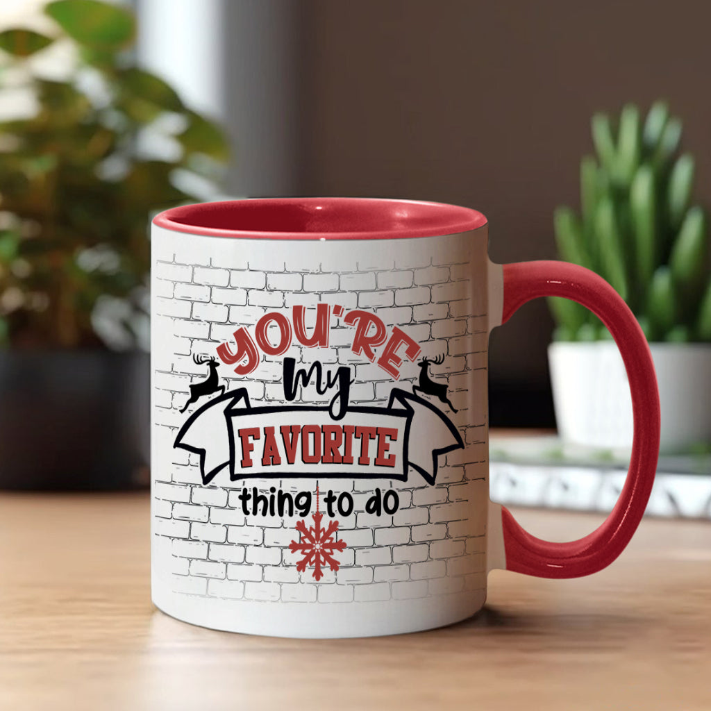 Alles, was ich mir zu Weihnachten wünsche, bist du – Personalisierte Tasse für Paare