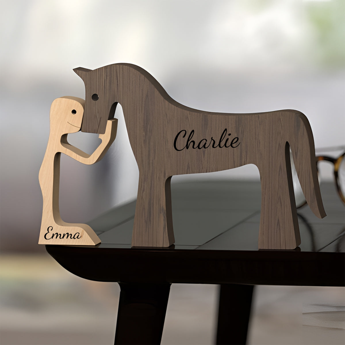 Du, Ich und der Hund – Personalisierte Dekofiguren für Paare