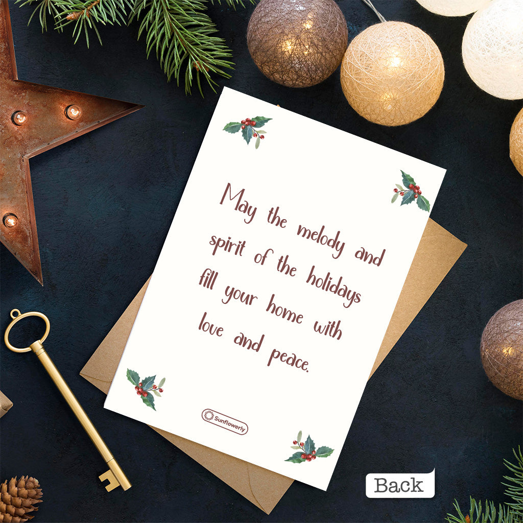 Frohe Weihnachten – Personalisierte Familiengrußkarte