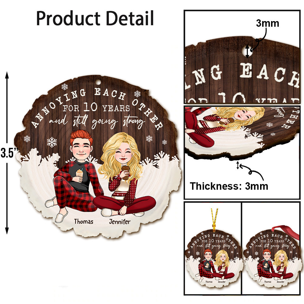 Annoying Each Other - Personalized Couple Ornament