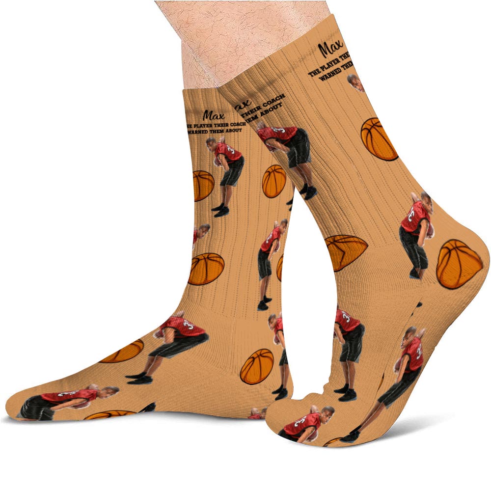 Ihr Trainer warnte – personalisierte Basketballsocken