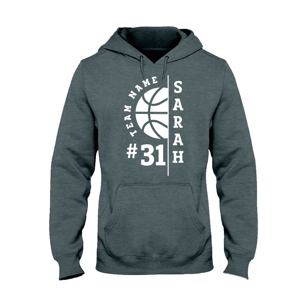 Liebe Basketball – Personalisiertes Basketball-T-Shirt und Hoodie