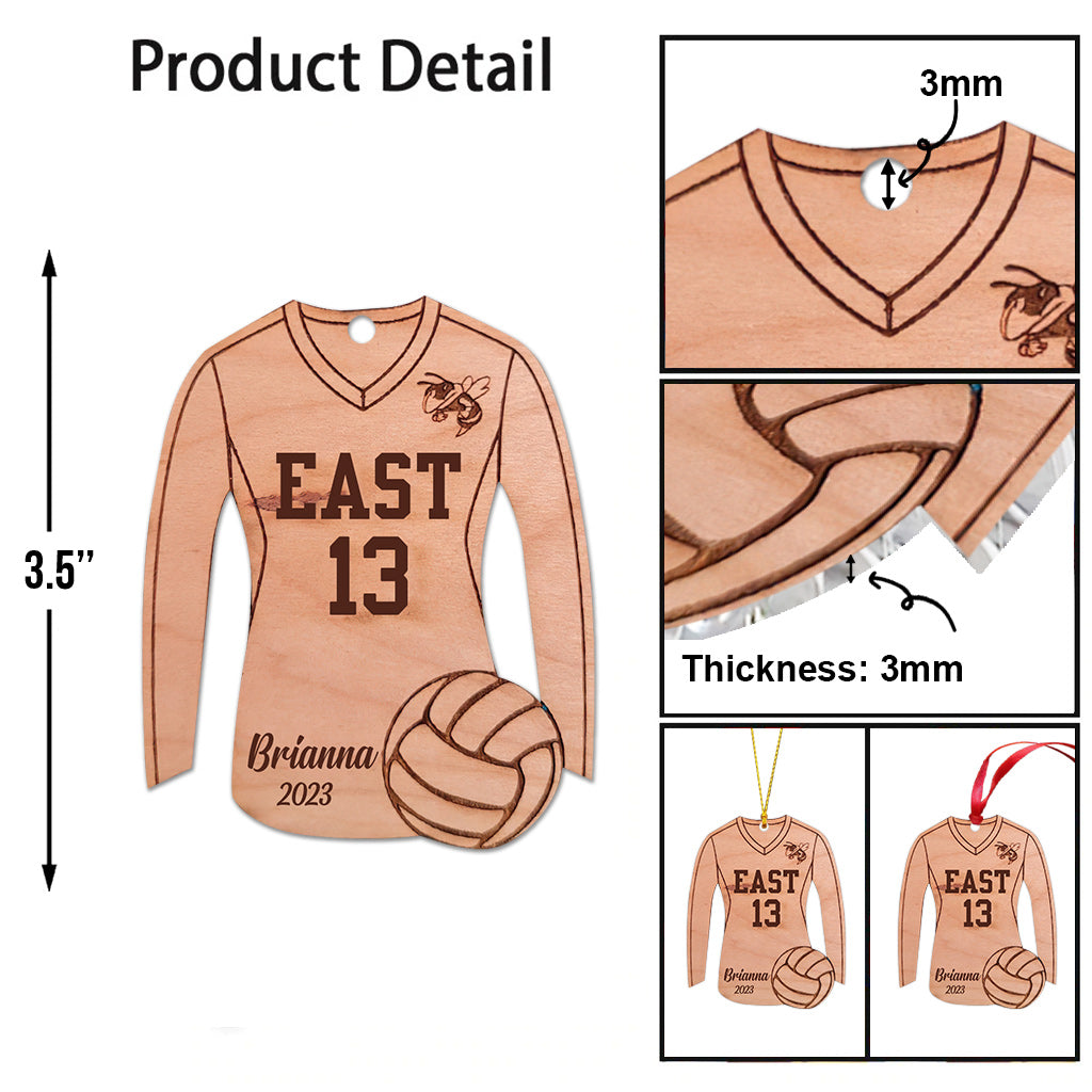 Volleyball lieben – Personalisierter Volleyball-Anhänger