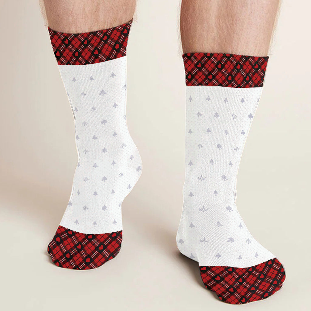 Weihnachten naht – personalisierte Socken für Paare