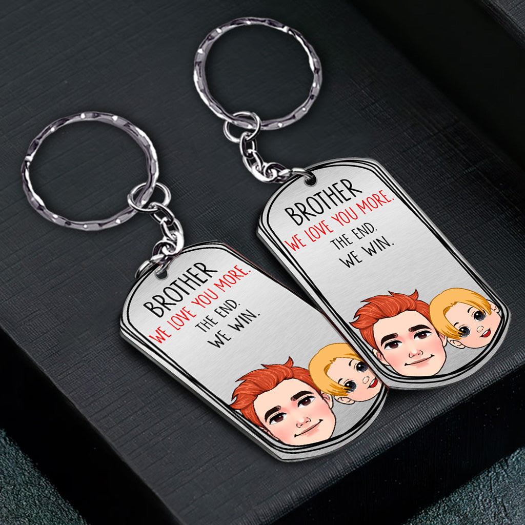 Papa, ich hab dich lieb! – Geschenk für Papa, Oma, Opa, Mama, Onkel, Tante – Personalisierter Edelstahl-Schlüsselanhänger