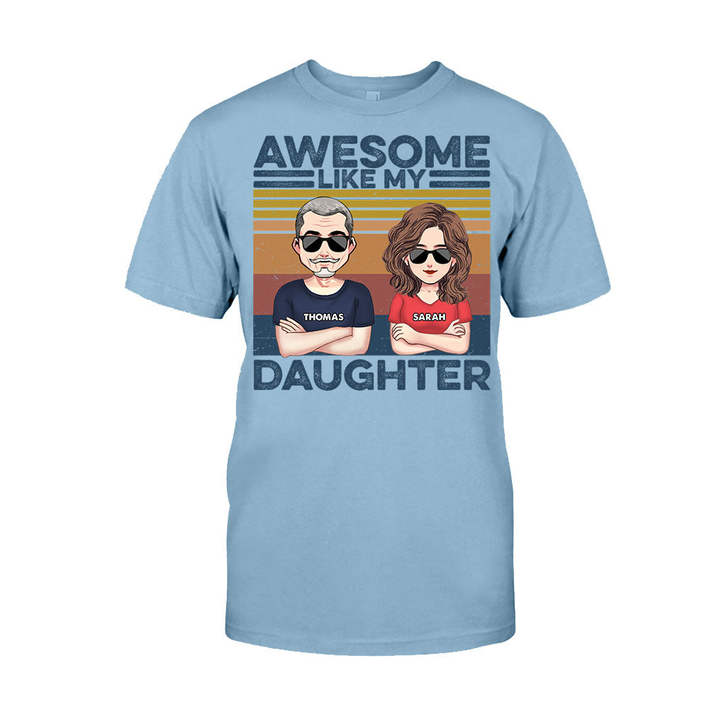 Wie der Vater, so der Sohn – Geschenk für Papa – Personalisiertes T-Shirt und Hoodie