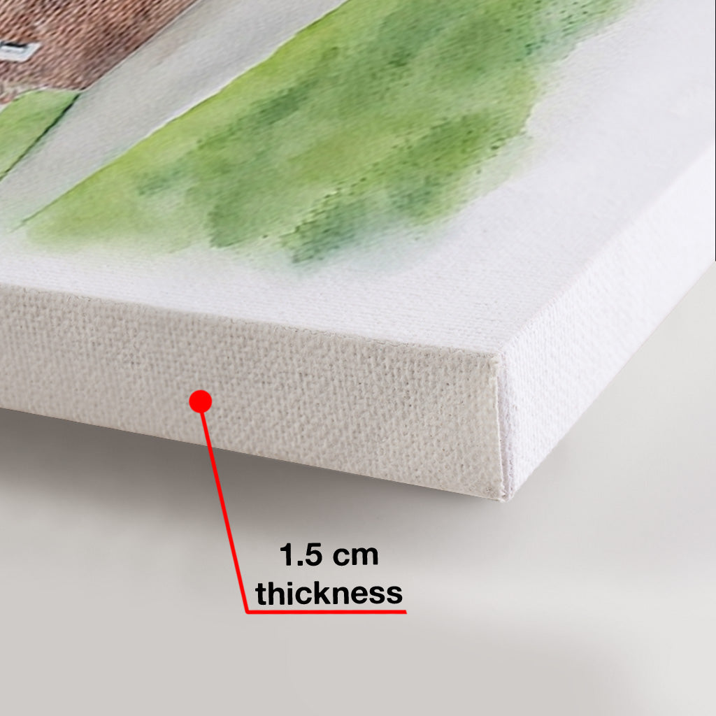 Zuhause ist es am schönsten – Personalisierte Leinwand und Poster zum Einzug