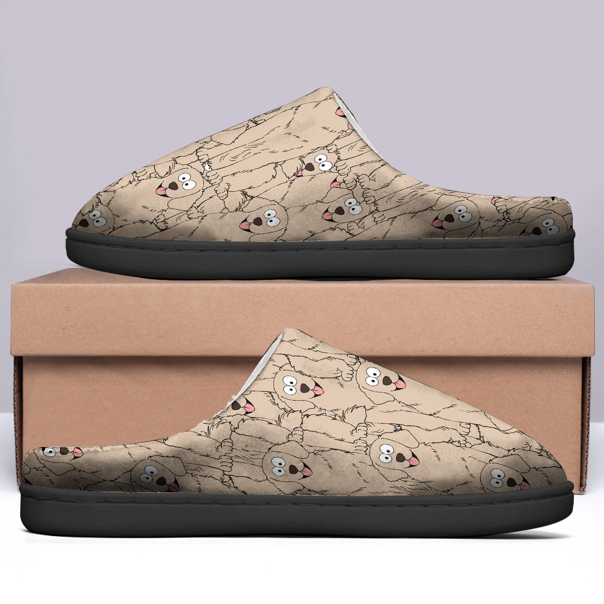 Funny Dog Cat Faces For Pet Lovers - Personalized Cat Slippers