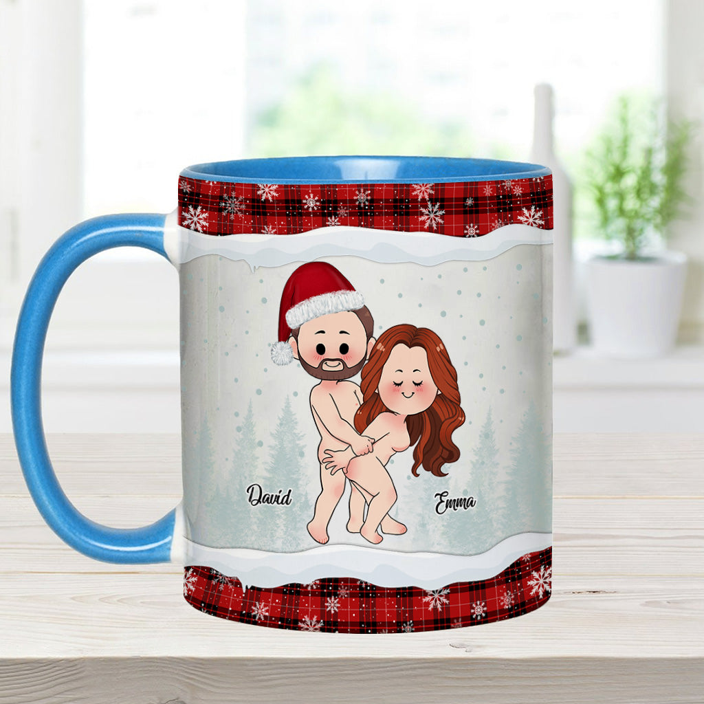 Ausgerechnet bei den seltsamsten Dingen – personalisierte Tasse für Paare