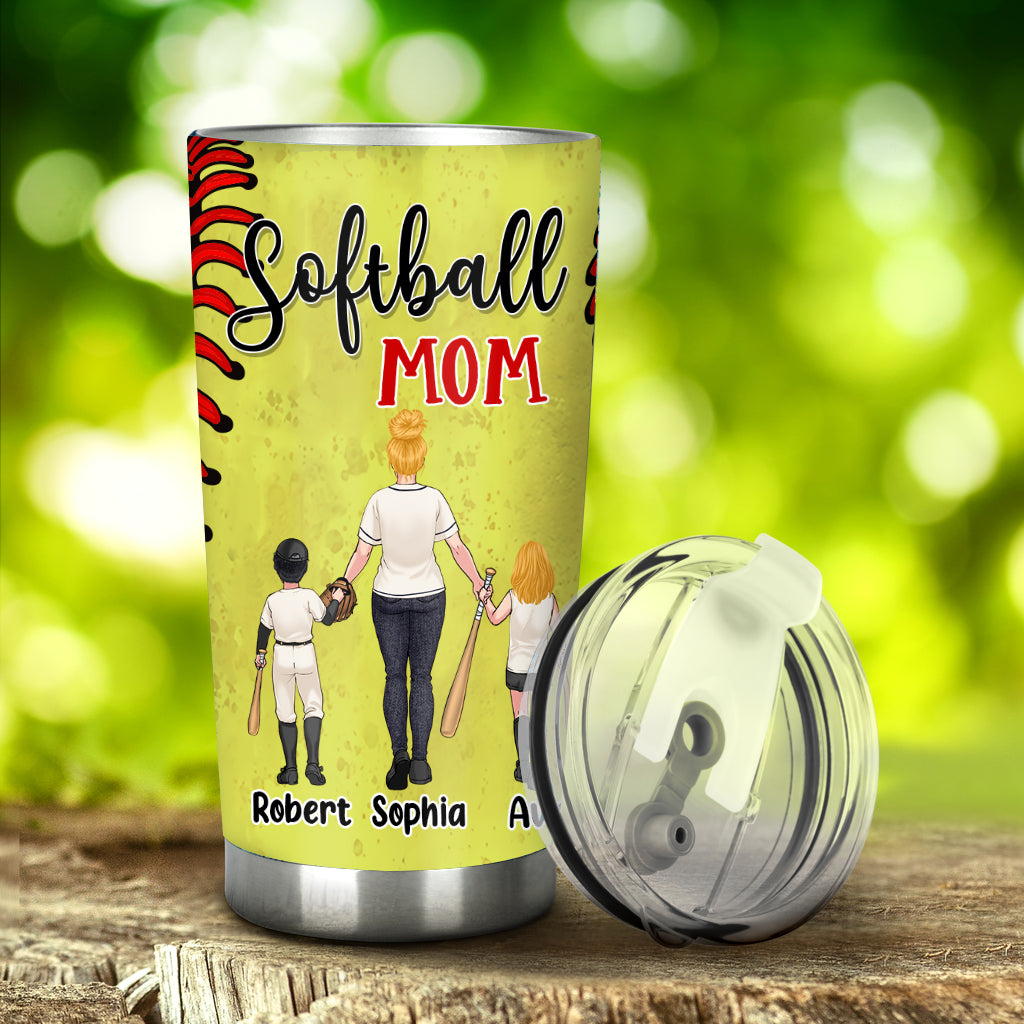 I'll Always Be Her Biggest Fan - Personalized Softball Tumbler