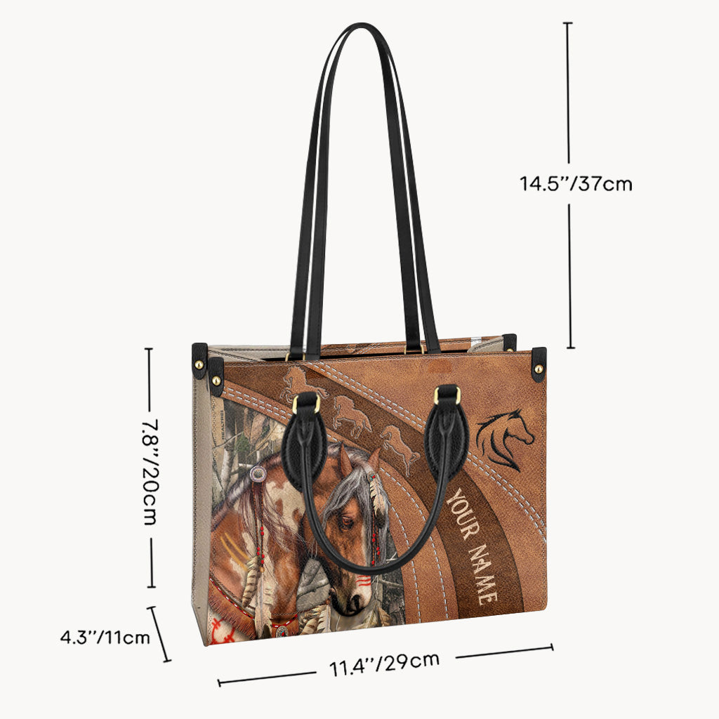 Liebe Pferde – Personalisierte Handtasche aus Pferdeleder