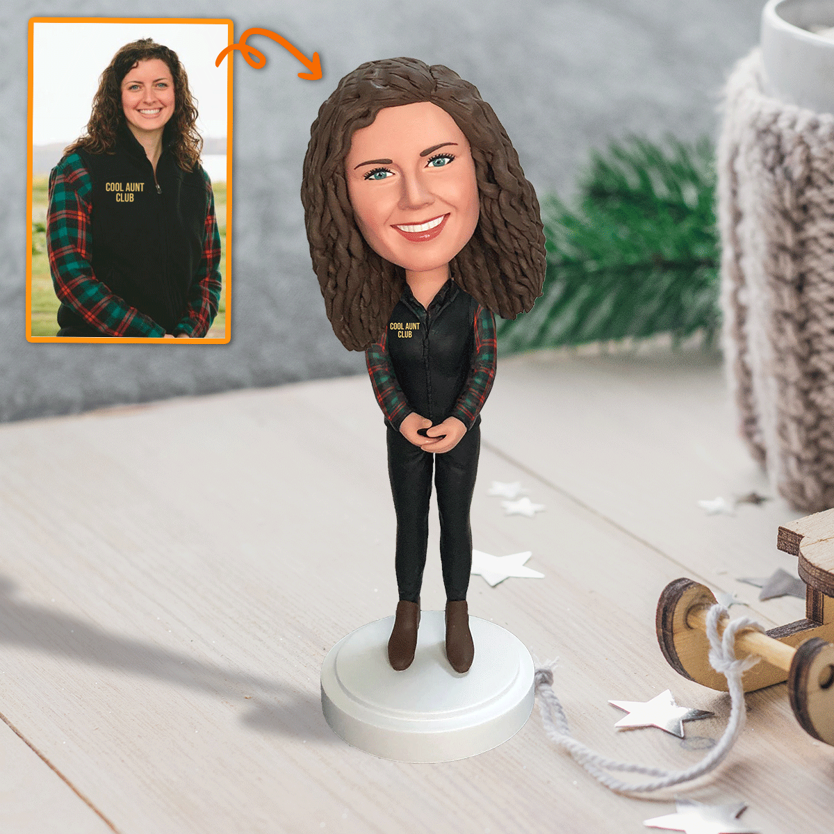 Best Aunt Ever - Gift for Aunt - Personalized Bobblehead