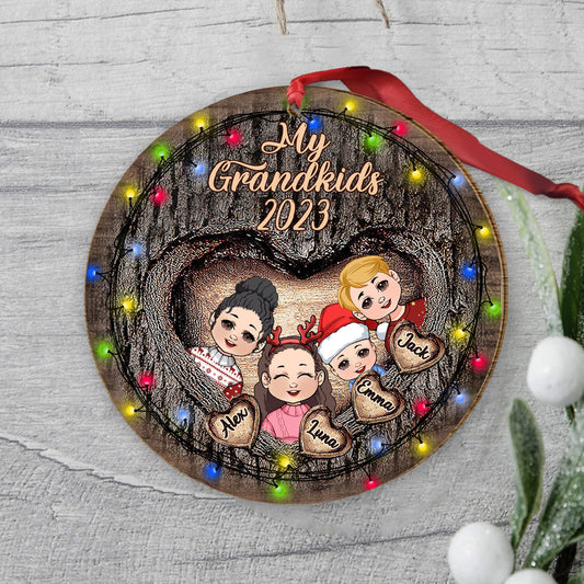 My Grandkids - Personalized Grandma Ornament