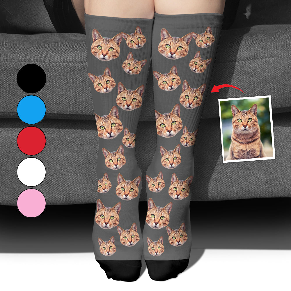 Individuell gestaltete Katzensocken