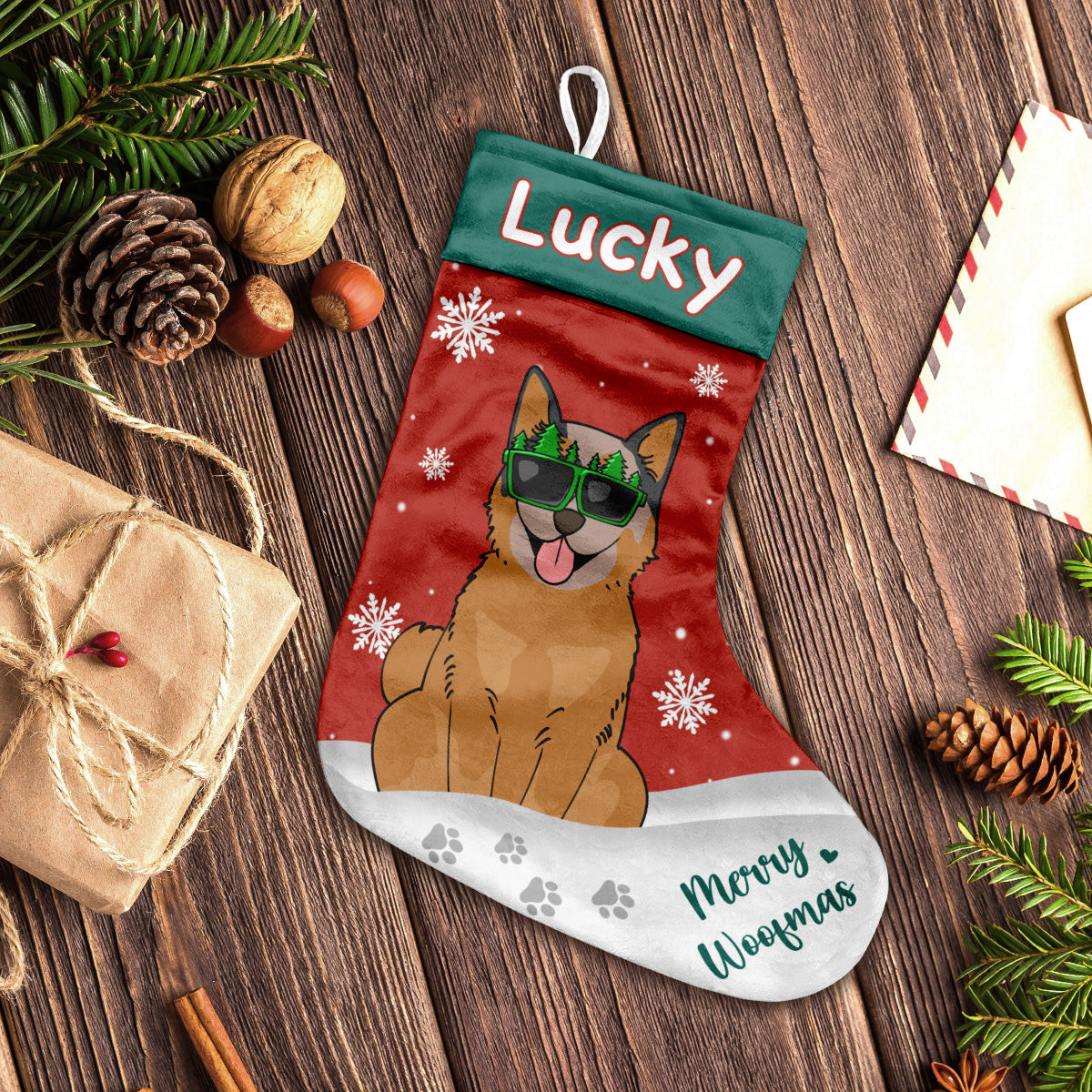Fröhliche Hundeweihnachten – personalisierte Weihnachtsstrümpfe für Hunde