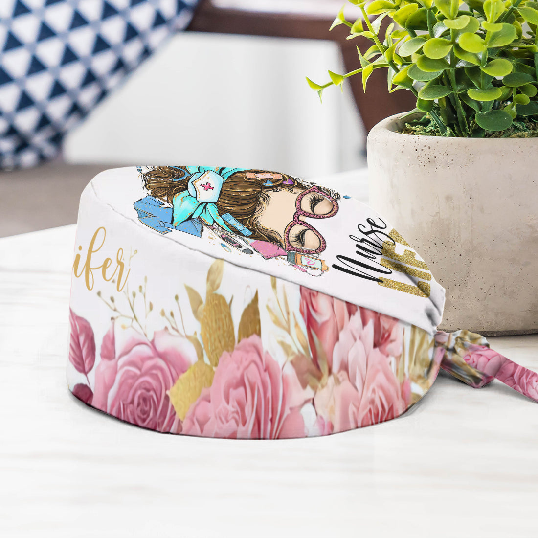 Nurse Life – Personalisierte OP-Haube für Pflegekräfte