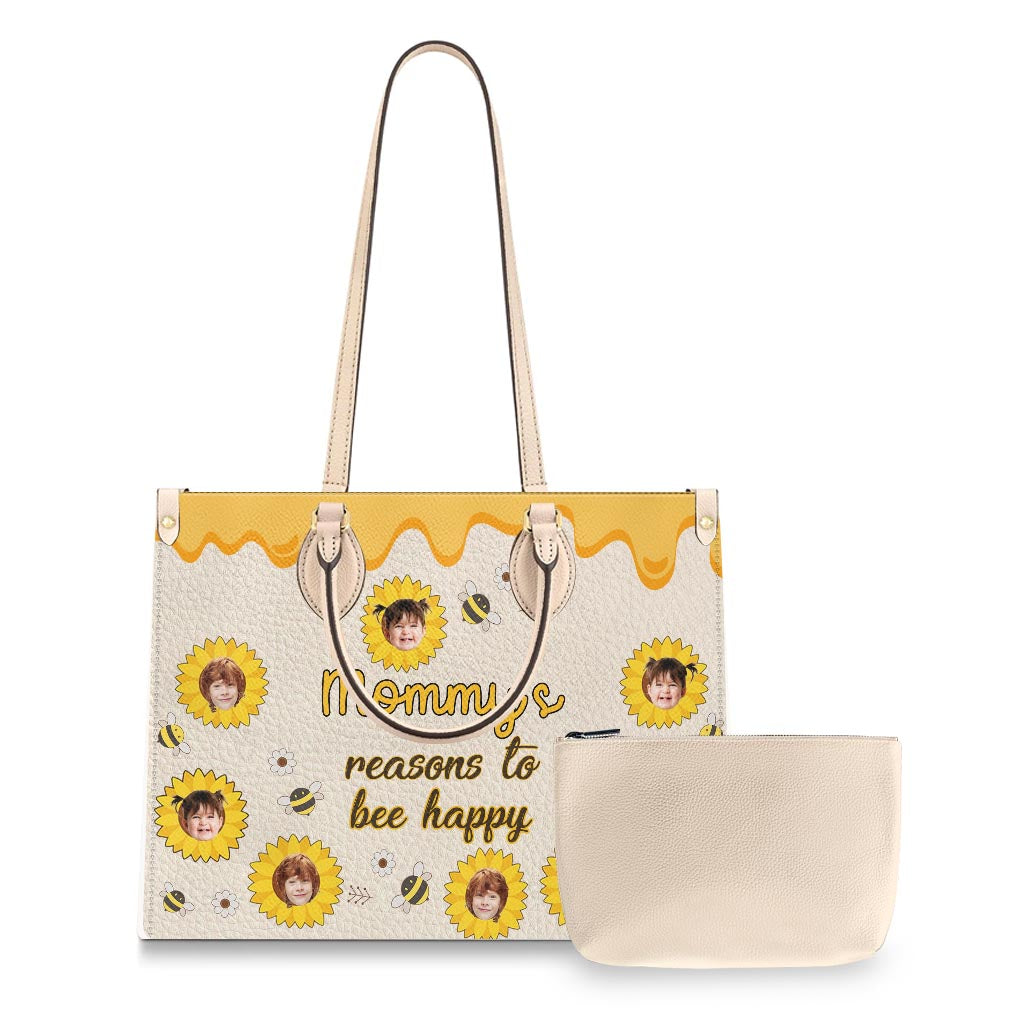 Nana's Reasons – Geschenk für Oma und Mama – Personalisierte Lederhandtasche