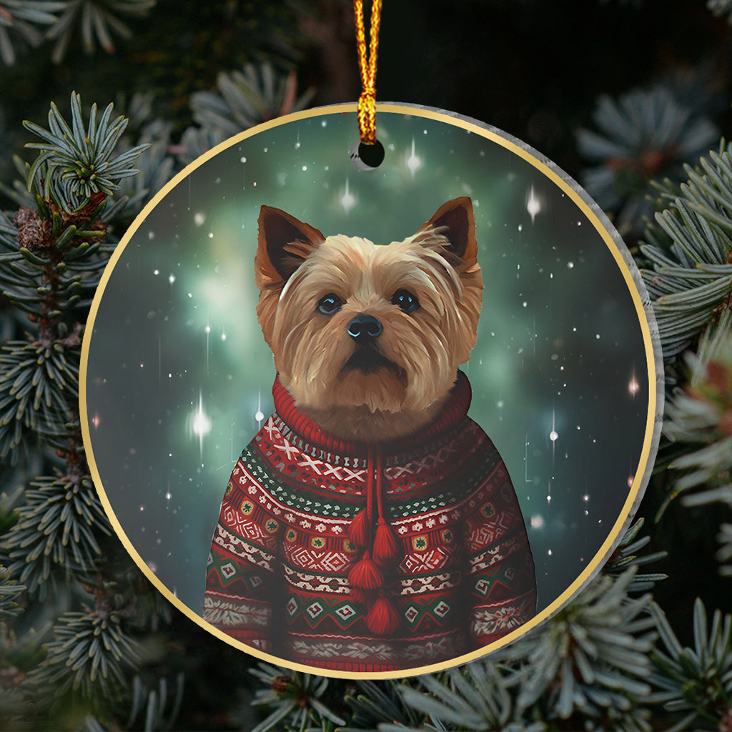 Personalized Christmas Pet Portrait - Gift for dog lovers, dog lover, cat lover - Personalized Ornament