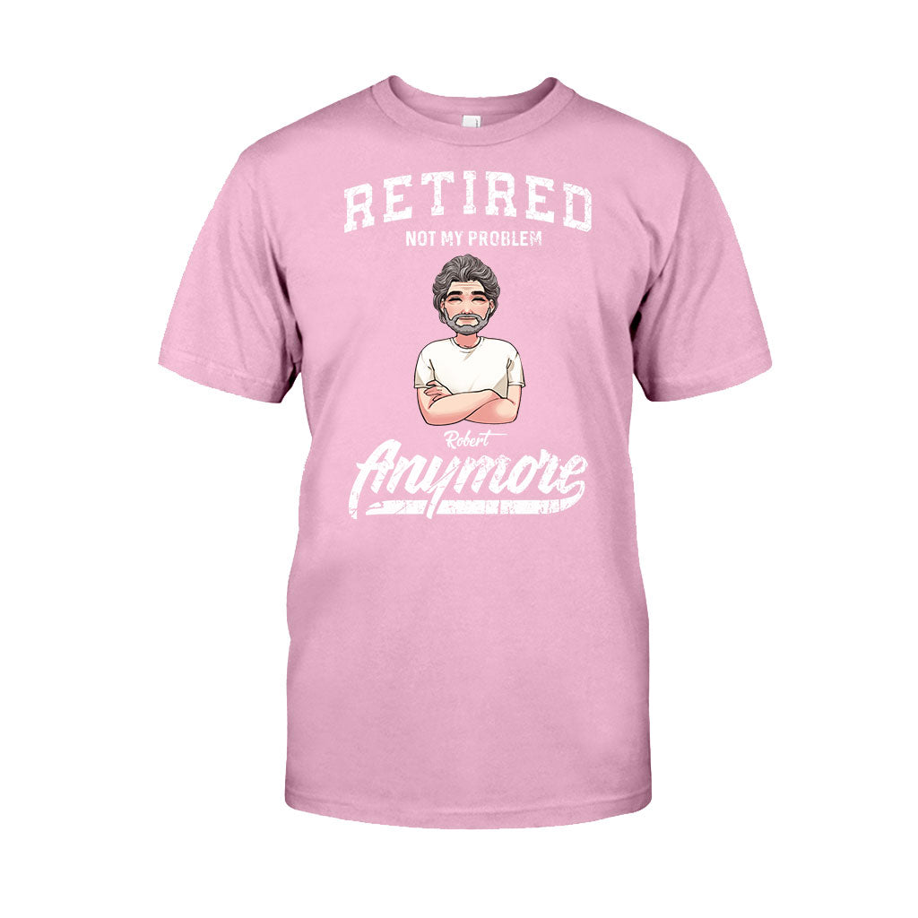 „Im Ruhestand – nicht mehr mein Problem“ – Personalisiertes Rentner-T-Shirt & Hoodie