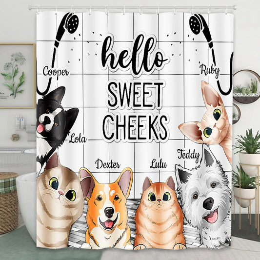 I Saw That - Personalized Dog Shower Curtain