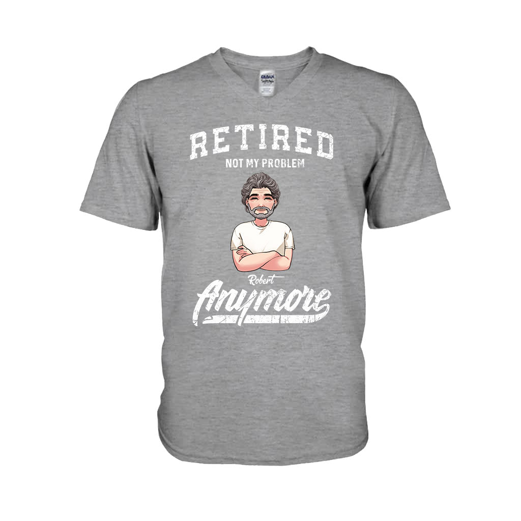 „Im Ruhestand – nicht mehr mein Problem“ – Personalisiertes Rentner-T-Shirt & Hoodie