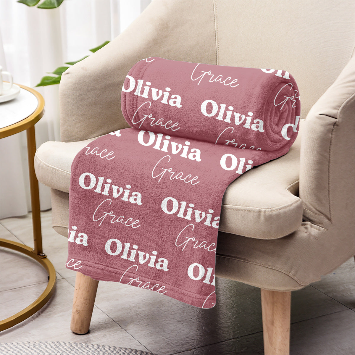 Custom Name Pattern - Personalized Grandma Blanket
