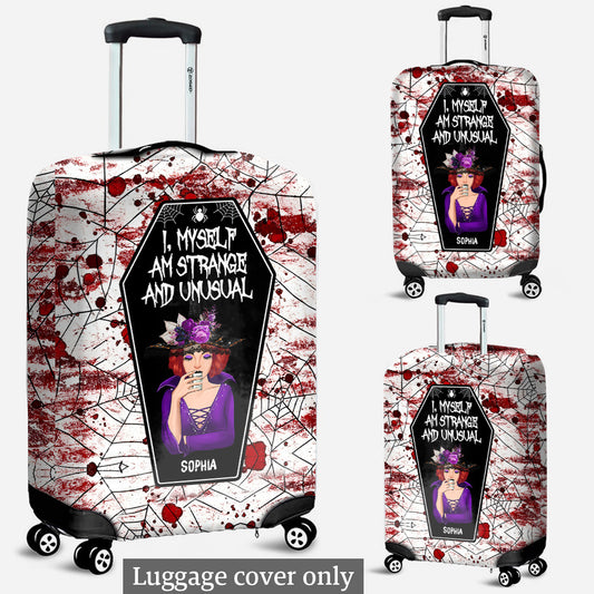 I Myself Am Strange and Unusual - Personalized Witch Luggage Cover