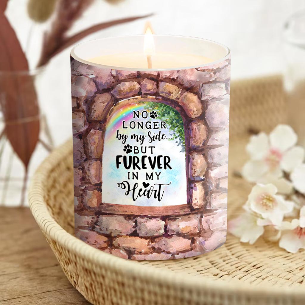 Nicht mehr an meiner Seite – Personalisierte Hundekerze mit Holzdeckel