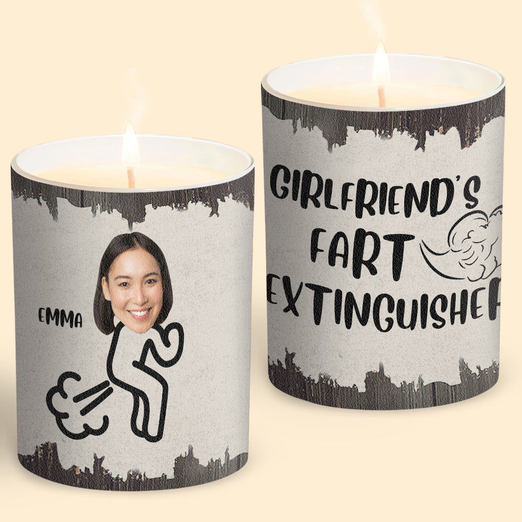 Furzlöscher – Geschenk für Papa, Oma, Opa, Mama, Onkel, Tante, Sohn, Tochter, Bruder, Schwester, Enkelin, Enkel, Ehemann, Ehefrau, Freund, Freundin, Freund – Personalisierte Kerze mit Holzdeckel