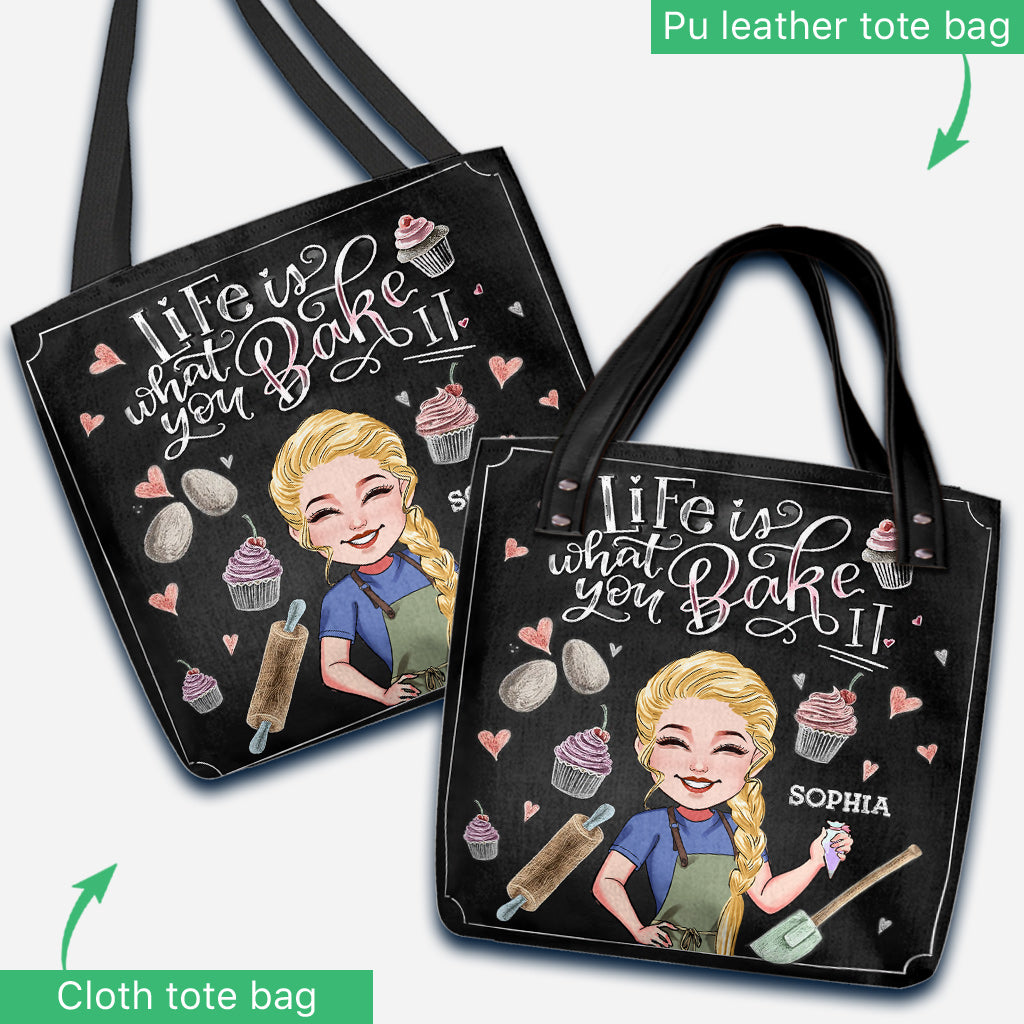 Das Leben ist, was du daraus backst – personalisierte Backtasche