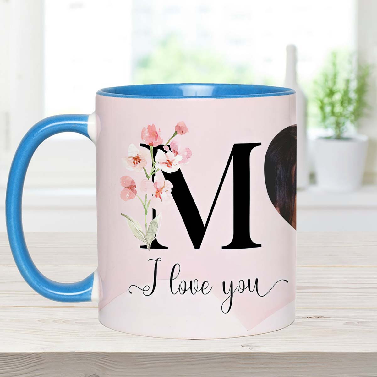 Ich liebe dich Mama - Personalisierte Tasse mit Muttermotiv