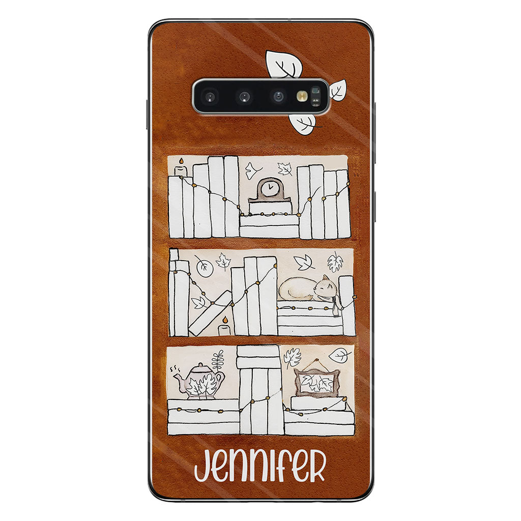 Lesetracker für vier Jahreszeiten – Personalisierte Buch-Handyhülle