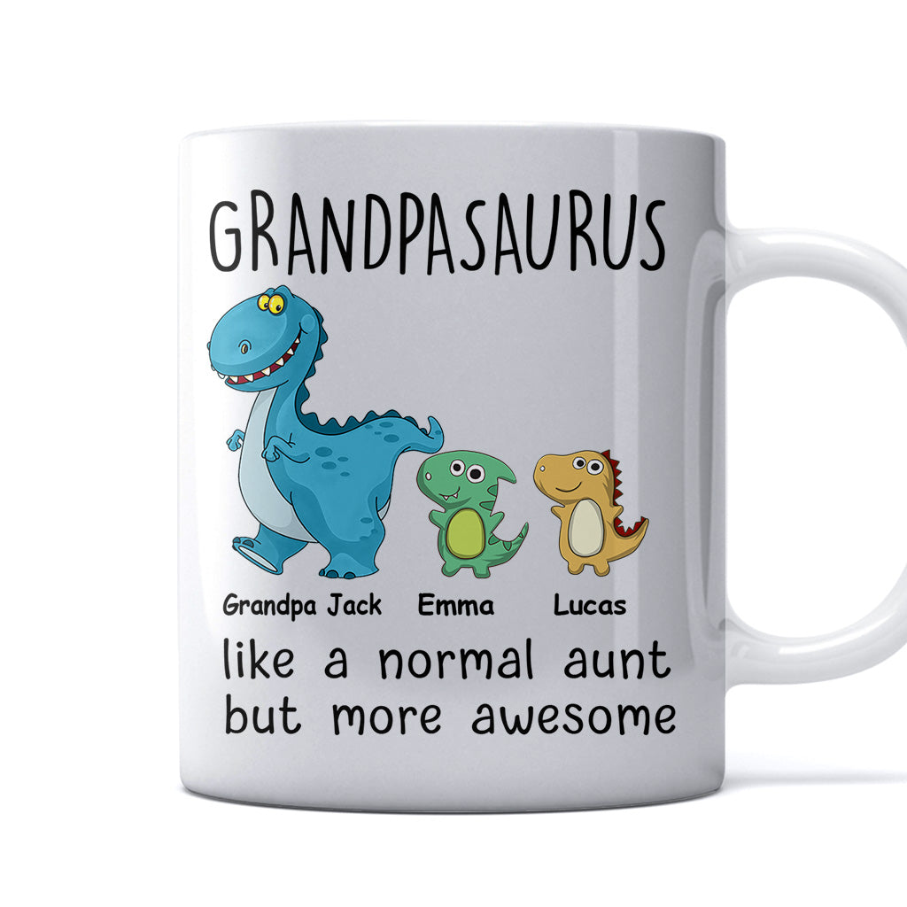 Wie eine normale, nur viel cooler – Geschenk für Mama, Oma, Opa, Papa, Tante, Onkel – Personalisierte Tasse