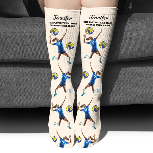 Ihr Trainer warnte – personalisierte Volleyballsocken