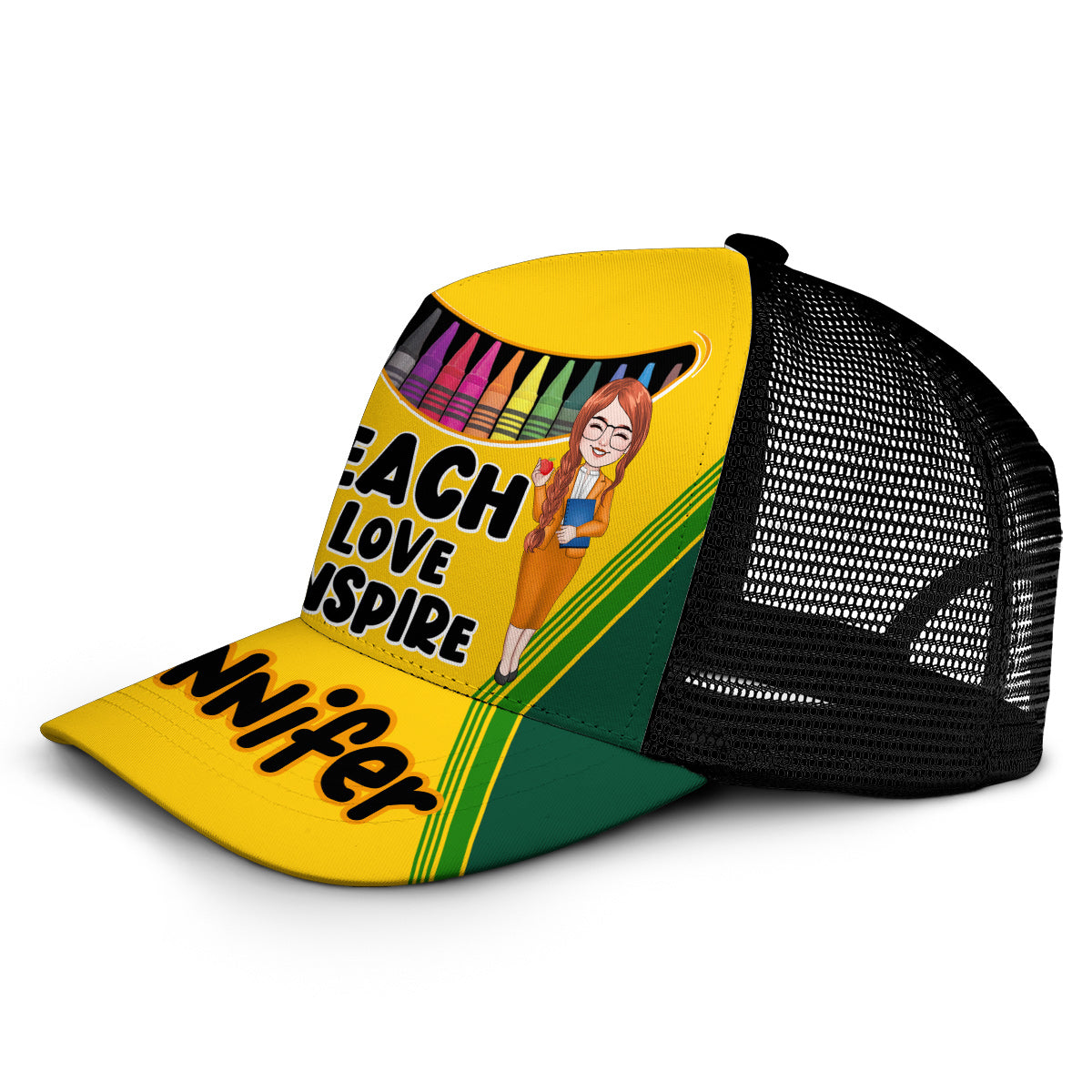 Positive Affirmations Butterfly - Personalized Butterfly Trucker Hat