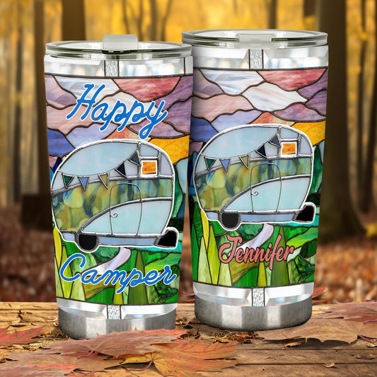 Happy Camper – Personalisierter Campingbecher
